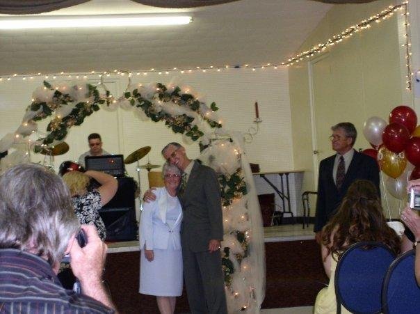 The newly weds, 50 years later.