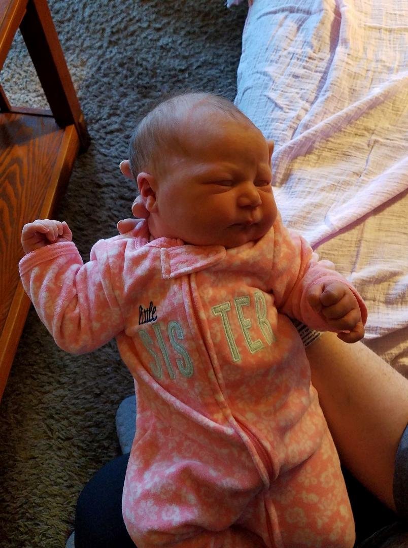 My new Great Granddaughter,  Isla  Elizabeth, 24 hours old, and so sweet.