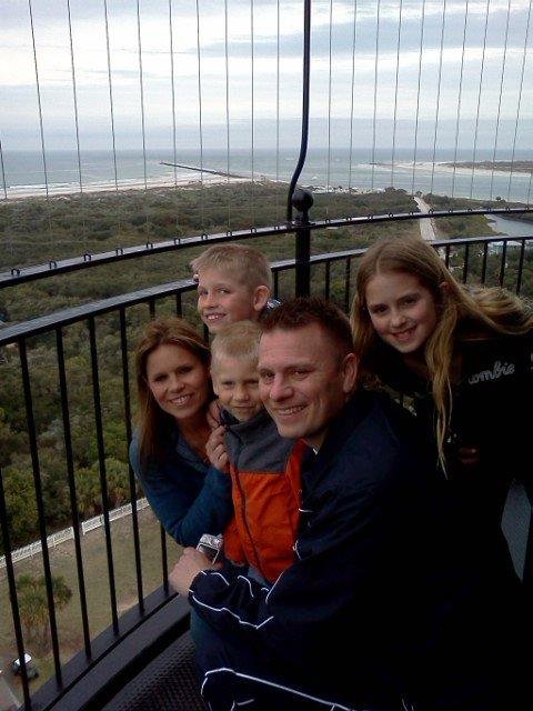 At the top...