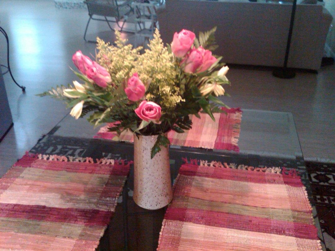 My sister and brother-in-law sent me these roses for Veteran's day. What a lucky brother I am.
Thank you with Love Jerry
