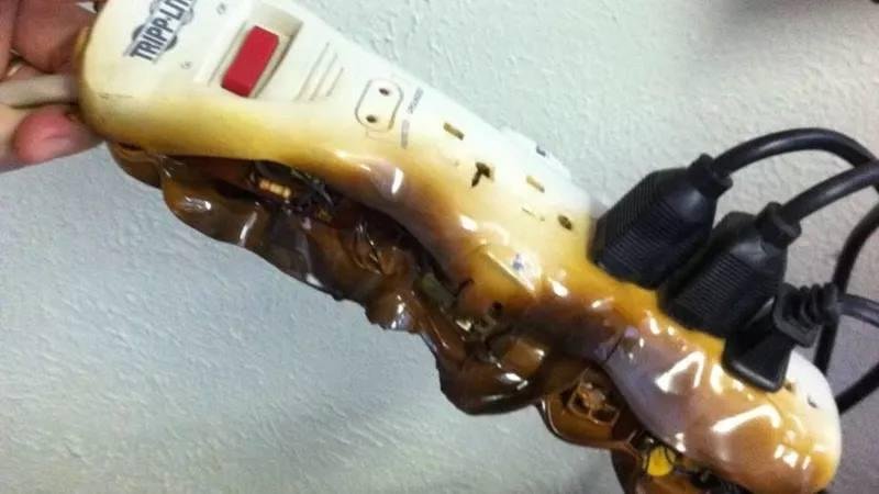 KNOW the Difference between a SURGE PROTECTOR and a POWER STRIP or CORD! The former should be rated to handle the higher wattage/amperage; the latter will burn your house down.
http://www.apartmenttherapy.com/heres-your