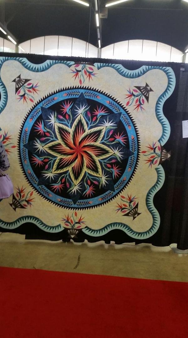 Rennae's awesome quilt at Dallas Quilt Show.