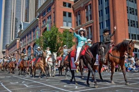 Calgary Stampede is 100 years old. After attending many Mardi Gras parades, I wanna shake my fist at people in parades who don't throw stuff!