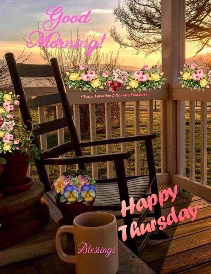 Good morning. Happy Thursday. I hear that we might have some sunshine on Sunday. I can't wait. Have a good day.