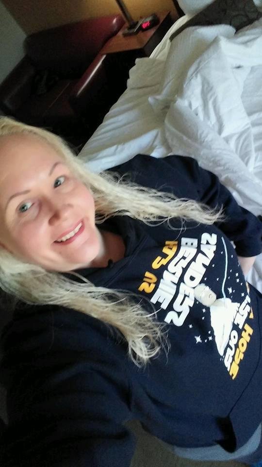 Even Brandy's it got a Bernie Sanders sweatshirt Chris I don't know who got it for her