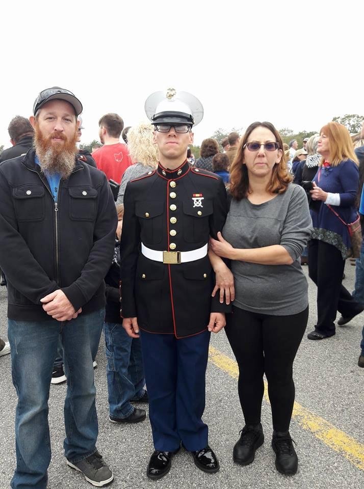 My son Andy with his mom and cousin.
We are so proud of you son.
