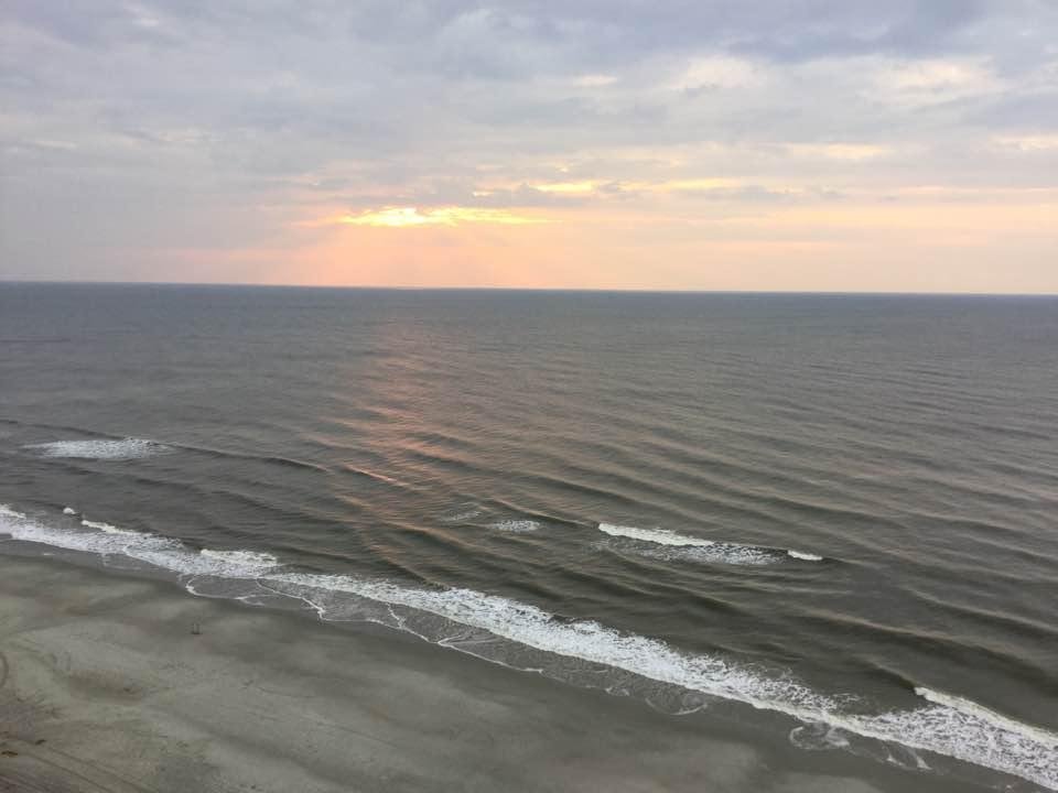My view of the ocean......myrtle beach....16 floors