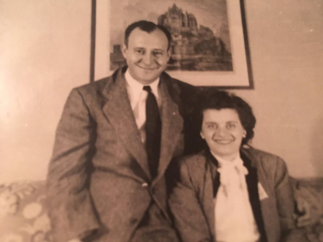 Happy Father's Day to my  Dad,.Benjamin Levin..R.I.P.   circ 1946. That is my mother...Bella. My youngest son, Joseph Levin bears his name as his middle name.