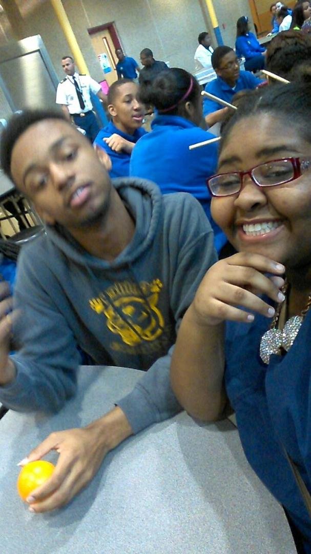 Me and my A1 one of the only friends that I have at my school😍😘