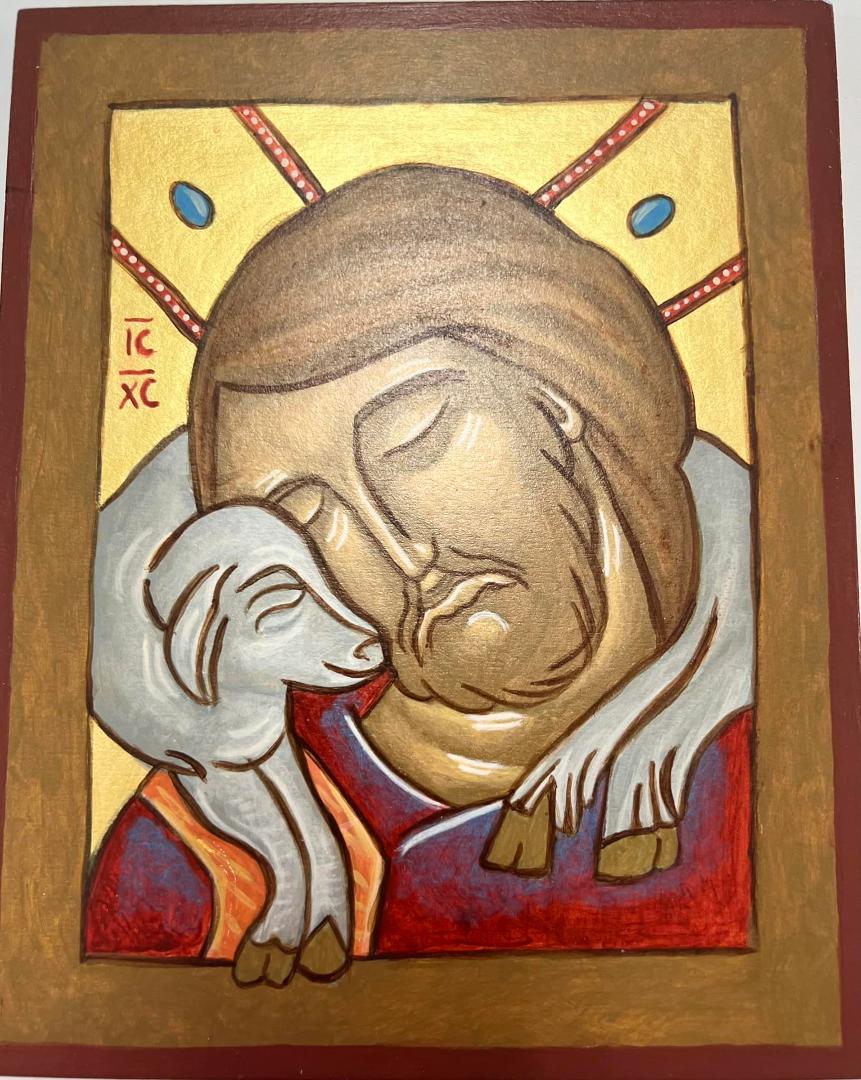 The Good Shepherd. Iconology class is finished. A remarkable, ancient, meditative practice