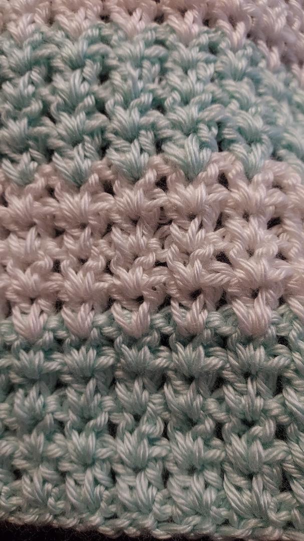 My newest project while healing. Blanket for baby Muldner due in Nov. I can't wait.