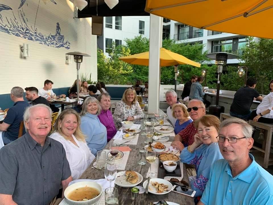 Wonderful dinner with 5 of the Strong cousins and their spouses!