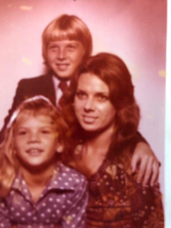 Me with my oldest son Mike and daughter Michelle couple of years before baby sister