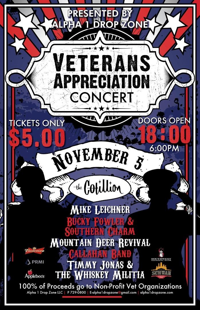 Join us and Alpha 1 Drop Zone in recognizing and showing appreciation for our Veterans past and present.
