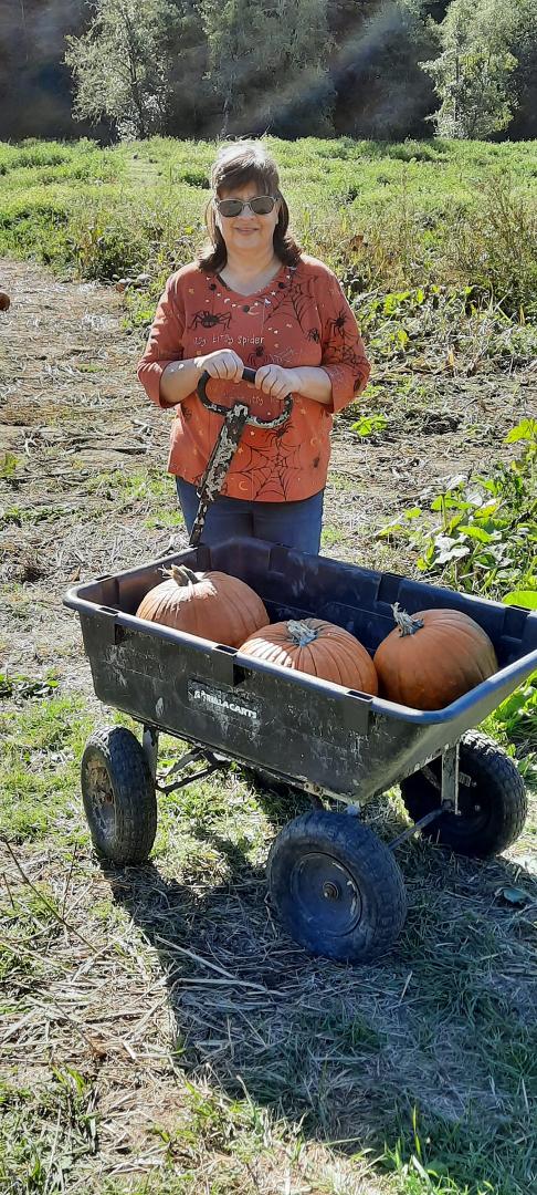 One of our many trips to the pumpkin patch