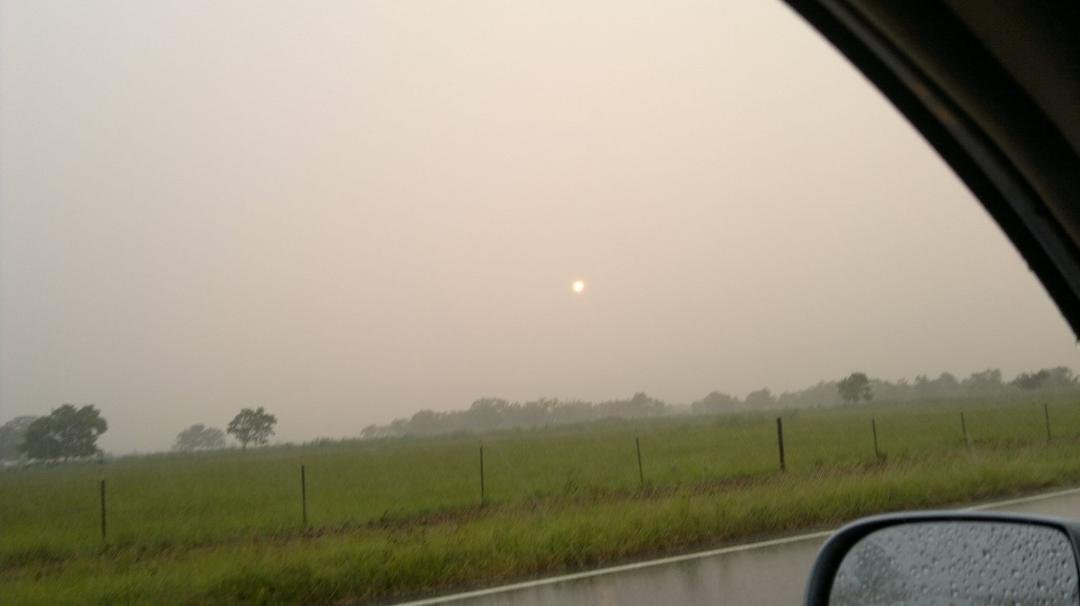 I never saw the sun through a rain storm !