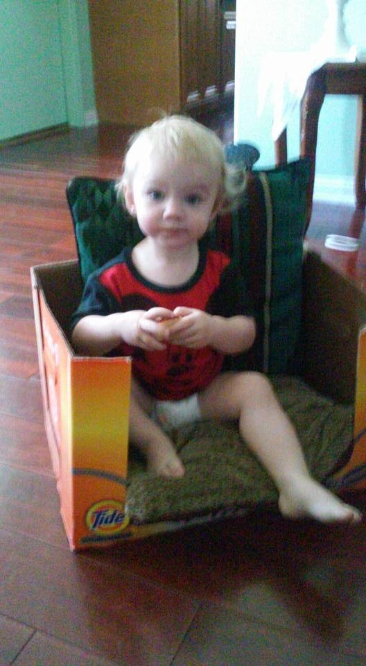 Snack time while recycling