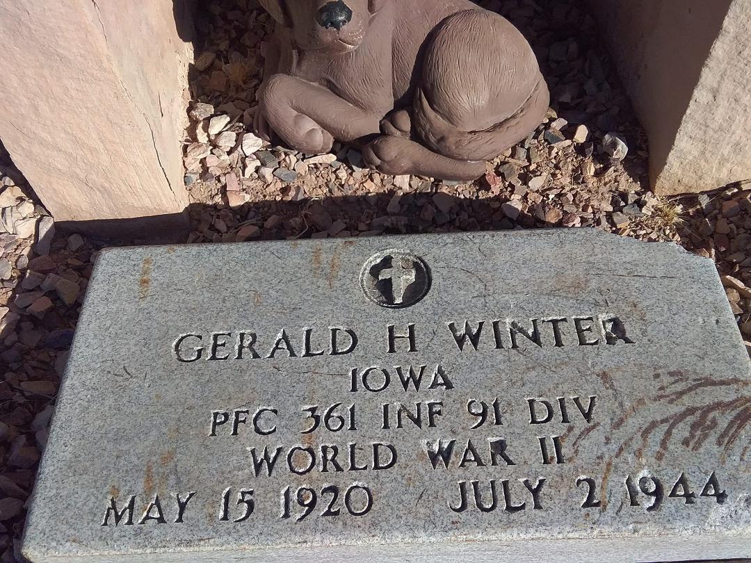 We found this headstone leaning up against the Bankston, Iowa cemetery maintenance bldg. where it had been abused for many years after being replaced with a more proper headstone.
It is now in a prominent place in our back