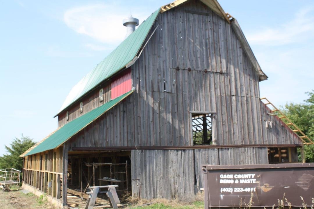 The Old Barn Built around 1917, much of the lumber used in its construction was recycled from a previous barn Located nearby