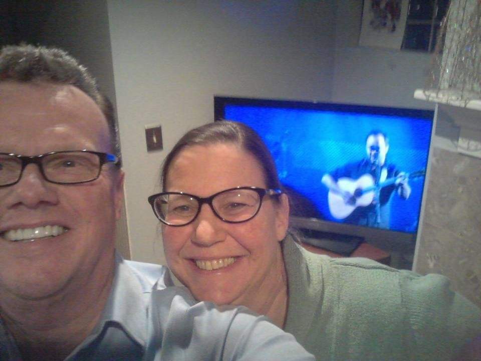 Me and her hangin with Dave Mathews, we're tight!