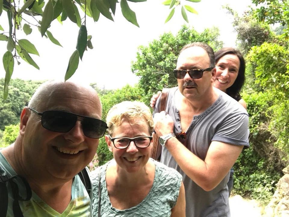 Gezellig met z’n viertjes in La Spezia