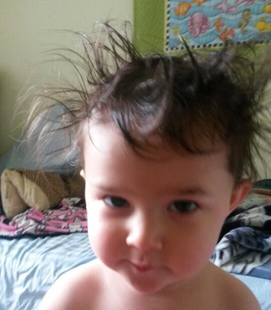 Granddaughter---Bad hair day
