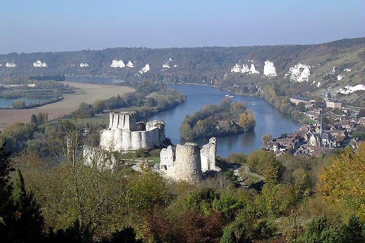 Castle of Richard the Lionheart overlooking Les Andely, France