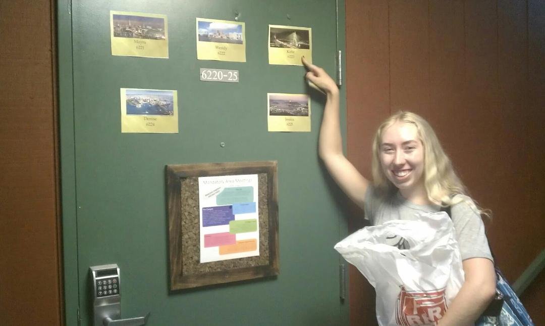 Katies new living quarters at Humboldt. She's moving in tonight.