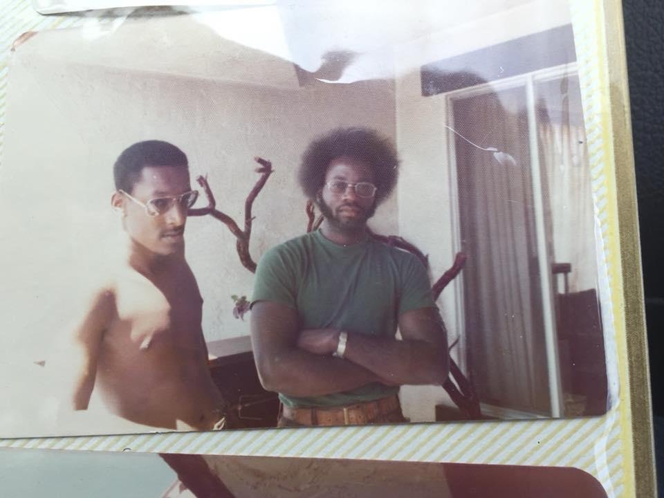 Me And my friend James 37 years ago
