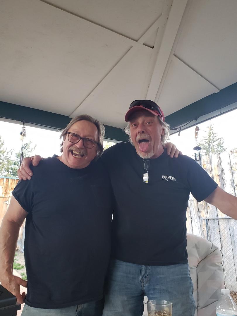 Saw an old guitar playing friend yesterday, it been over 50 yrs since our last randevous! Gene Moser in Colorado!