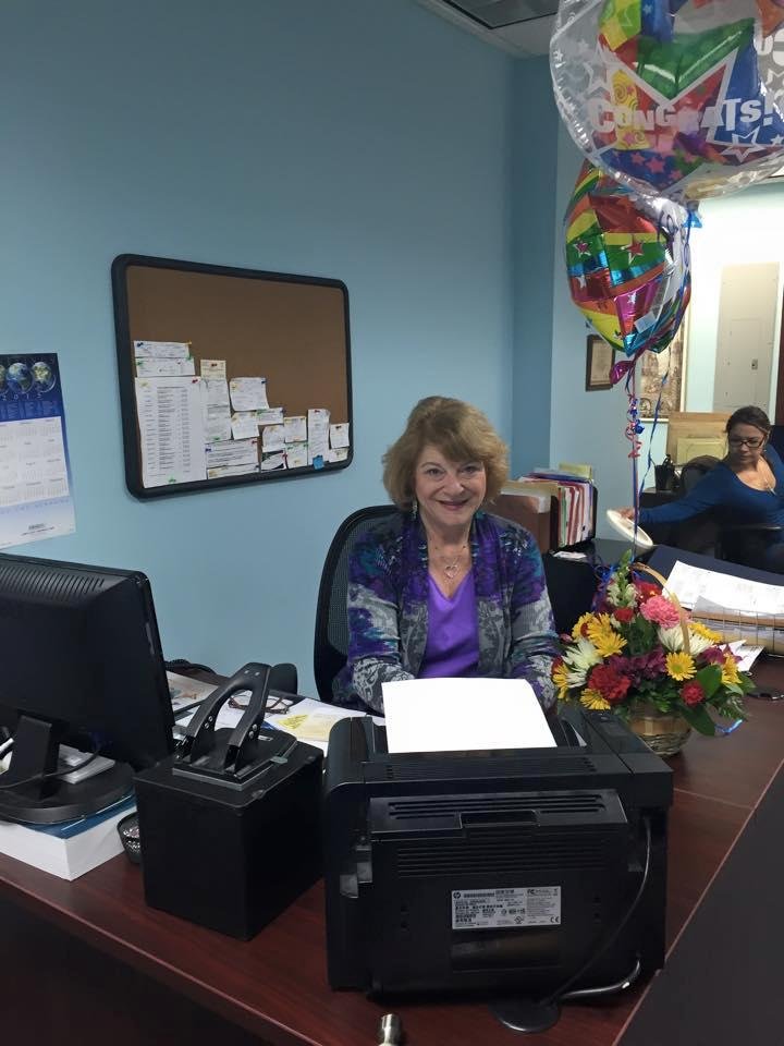 Beautiful flowers received yesterday from Tina Sunshine Russell for our office. Jeff Adelman, Iris Delgado, Adelman & Adelman,PA