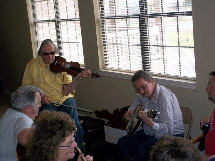 My husband Fiddlin Joe Weber with friends jammin!