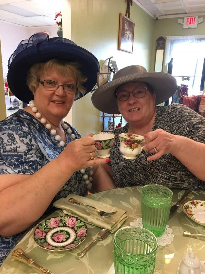 Two proper ladies-well, one, anyway!