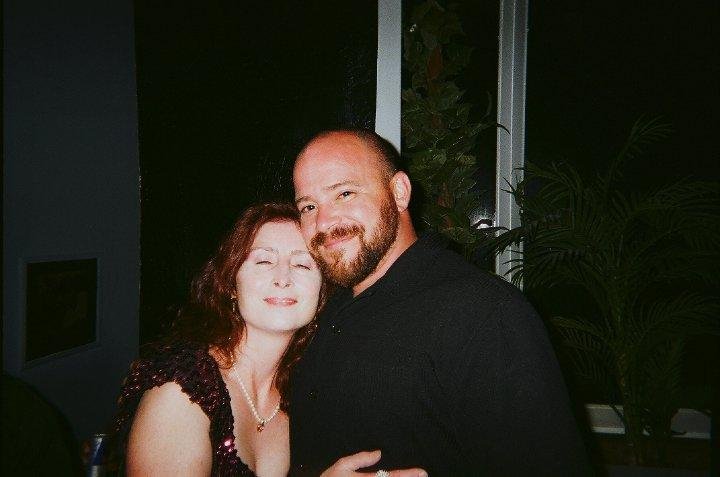 Laurel Barron with Chris Portugal at Dexter Wrap Party.