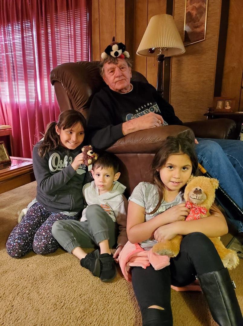 Company at my house. Angeles was over my house with her Grand Kids.