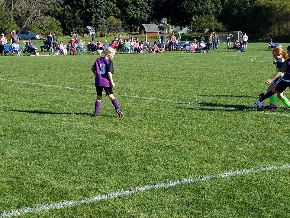 Watching Ruby's soccer game