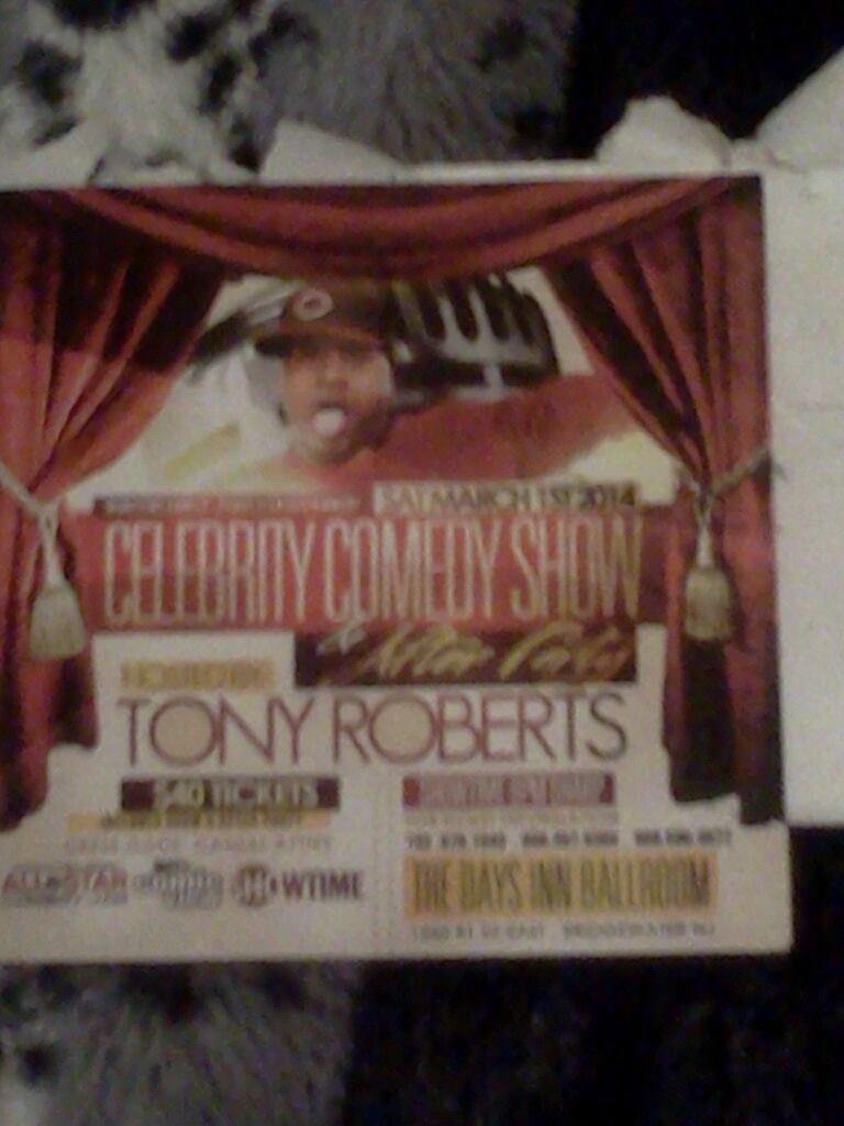 March 1, 2014 @ The Days Inn..Rt 22 Bridgewater N J tix $40 includes After Party. Come out on the 1st and laugh until your sides hurt..then party after. A date to the can be more expensive with no dancing after. Come join m
