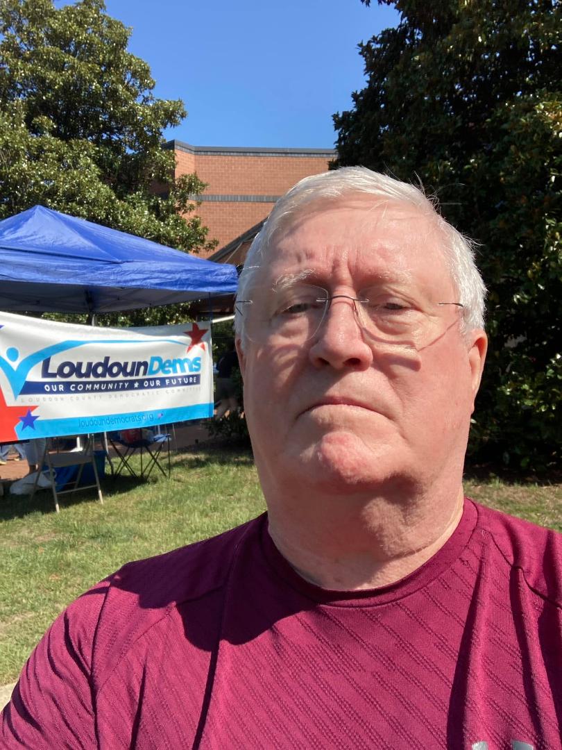 I meant to smile! 1st time voting in Loudoun county!