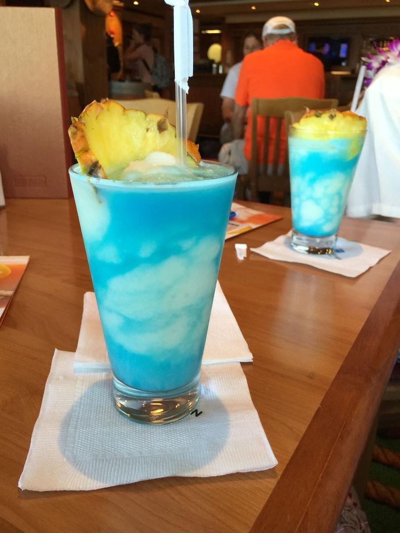 Blue Hawaiian. We are on the ship!!!