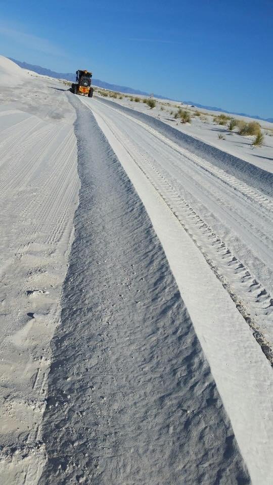 White Sands after a big wind storm.