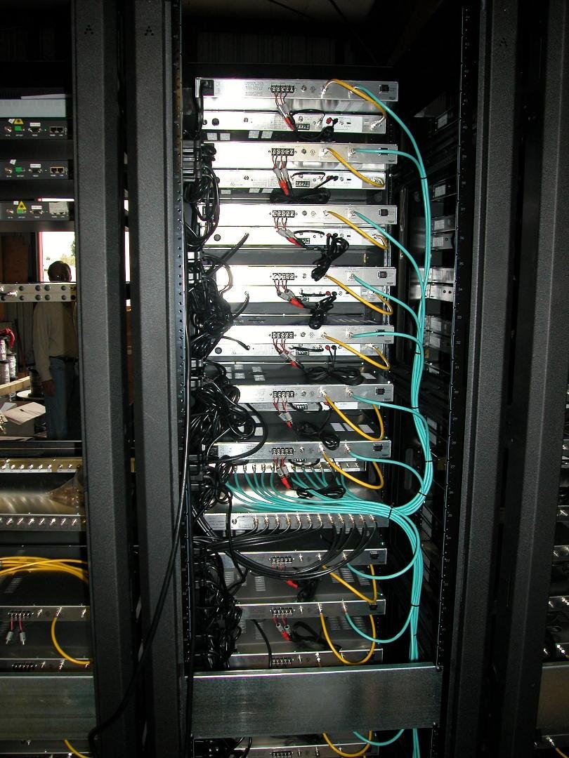 Check out the fancy work I had done. Each rack had to be wired, in the shop, then taken to the job site to wired into all of the Satellite dish's.....
Great work, but it was time to retire. And the Owner Henry Beaumont ha