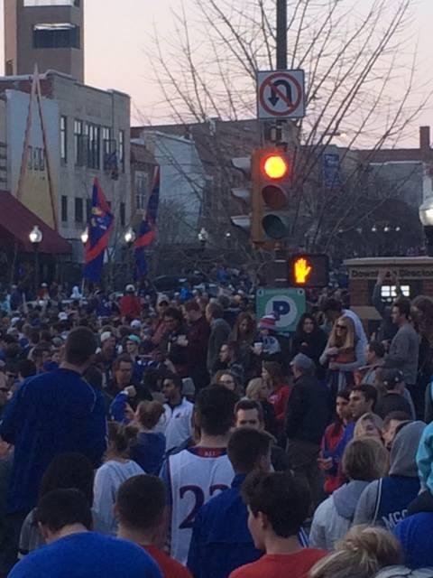 A big night for KU into the FinalFour and a big night for Stonewall Pizza on Mass Street in Lawrence, KS...Go Jayhawks!!!