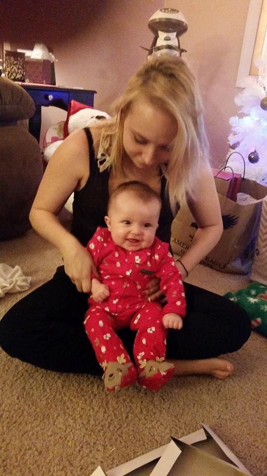 Two of my favorite people! ♡ My daughter-in-law, Bethanie and my granddaughter, Sophia on Christmas Eve! New Christmas jammies ♡♡