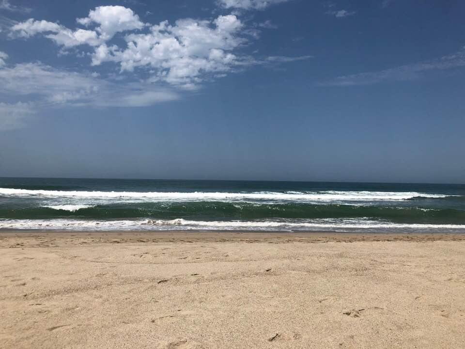 Spending a couple hours at the beach where I got married