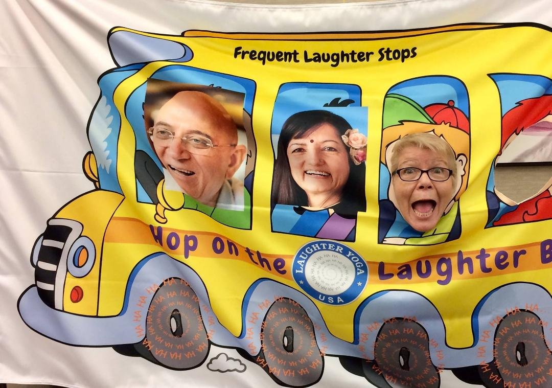 Having fun at the Laughter Yoga USA conference