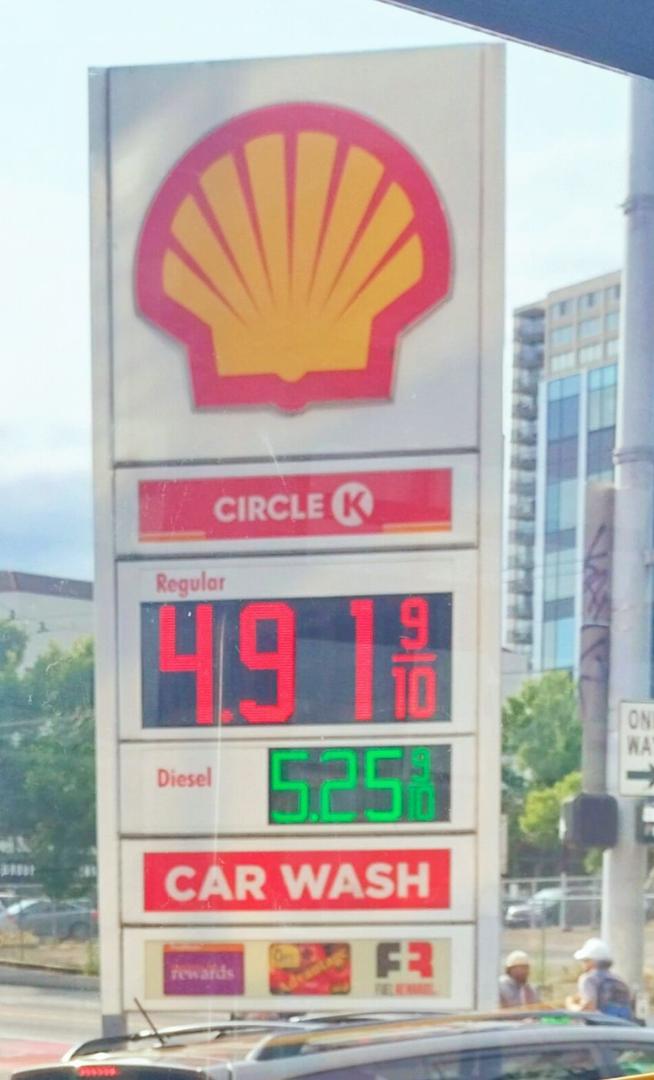Gas in Seattle today.