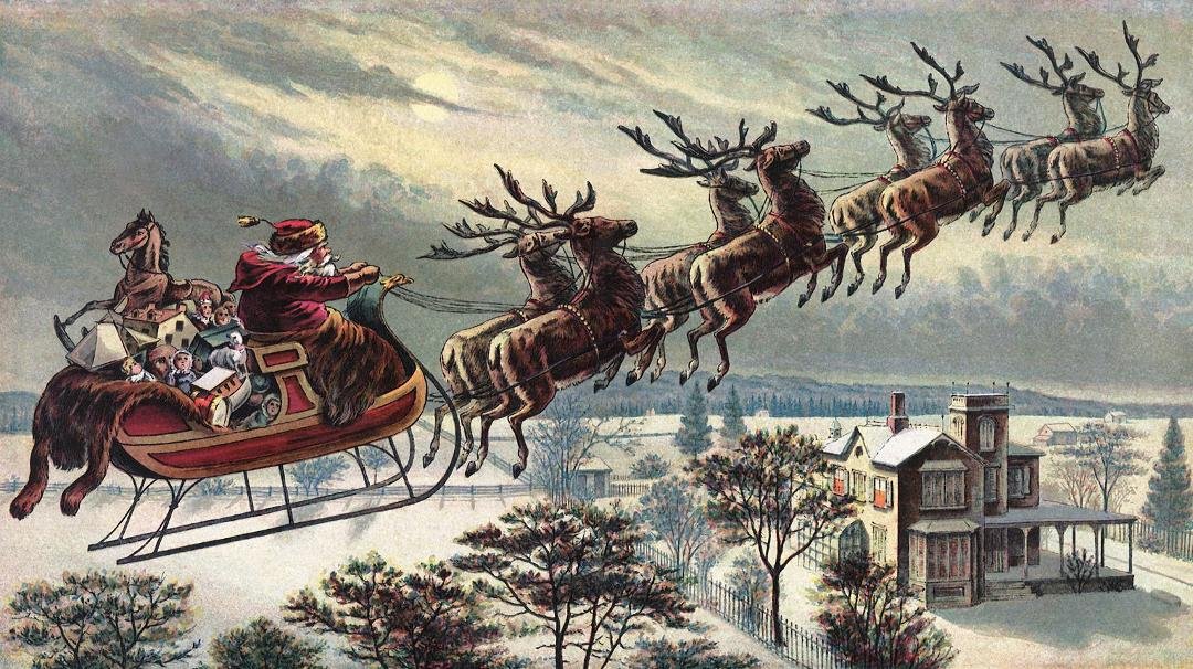 I heard him exclaim, 'ere he drove out of sight,
"Happy Christmas to all, and to all a good night!"
Wishing all my family and friends a Very Merry Christmas.........