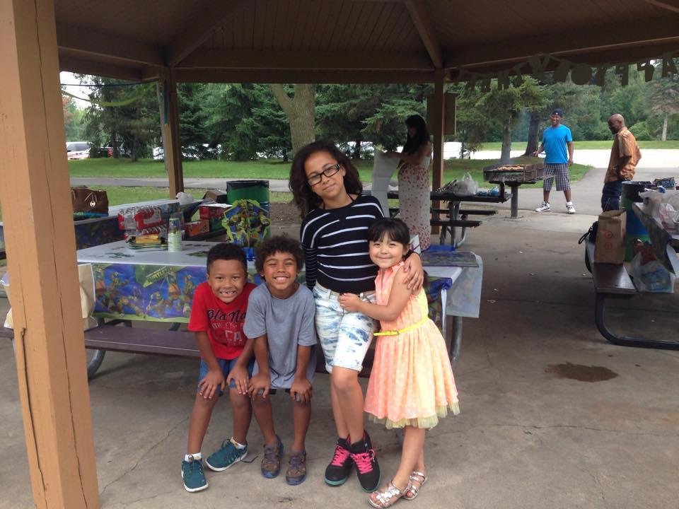 My pack rats at grandson birthday party 😊