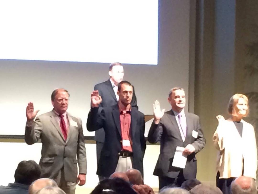 My friend Max Little getting sworn in as a new Precinct Chair! Congratulations!