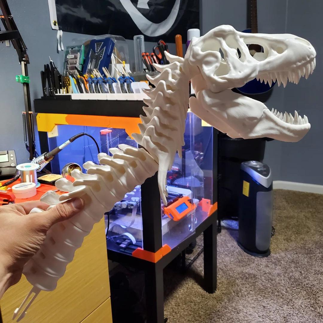 🦖1/13th scale T-Rex skeleton is coming along nicely 🦖